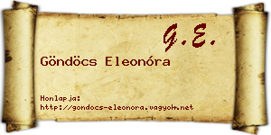 Göndöcs Eleonóra névjegykártya